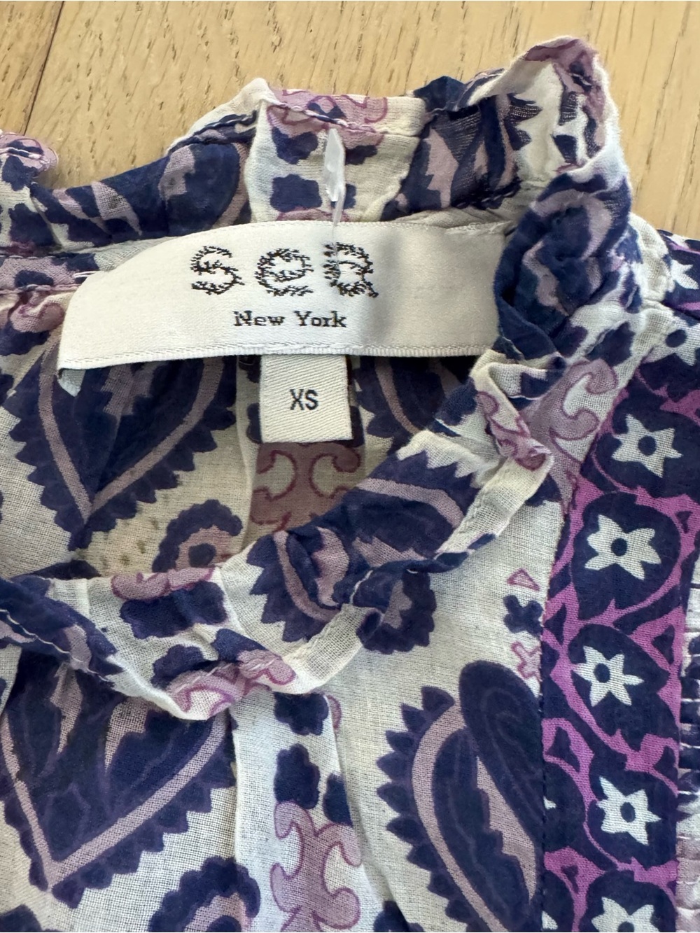 Sea New York Brigitte Border Tank in Violet - Picture 6 of 7